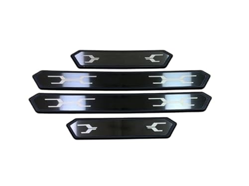 Garnitures de seuil de porte Toyota CHR 2017-2025 en finition noire élégante haute protection