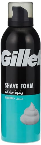 Gillette Classic Menthol Mens Shaving Foam 200ml