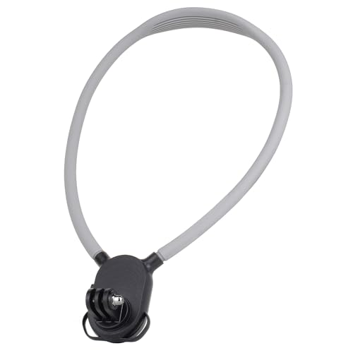 SOONSUN Flexible POV Neck Mount with Chest Strap Hands-Free Bendable Camera Mount for GoPro Hero 13/12/11/10/9/8/7/6/5/4/MAX DJI Osmo Action 6/5/4 Insta360 Cycling & Travel Vlog Shooting