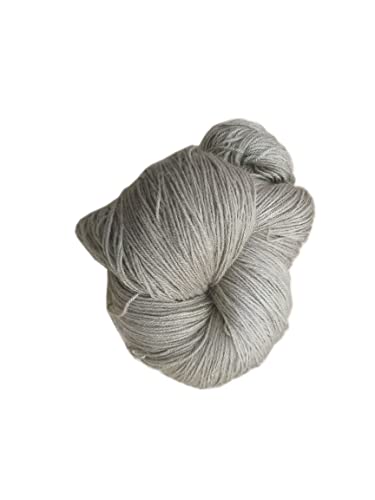 Image of Ganga Micro Knitting Wool Yarn (500gm, Light Grey)