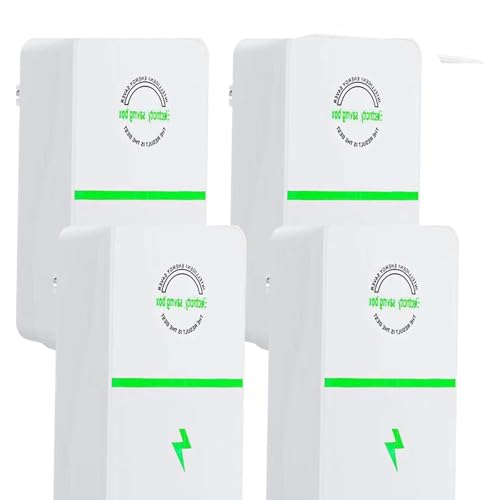 Electric Saver UK Plug Electric Saver Smart-Capacitor Voltage Stabilizer Lug & Play For Home Office Appliance Cuts Bills & Filters Dirty Power(4pcs)