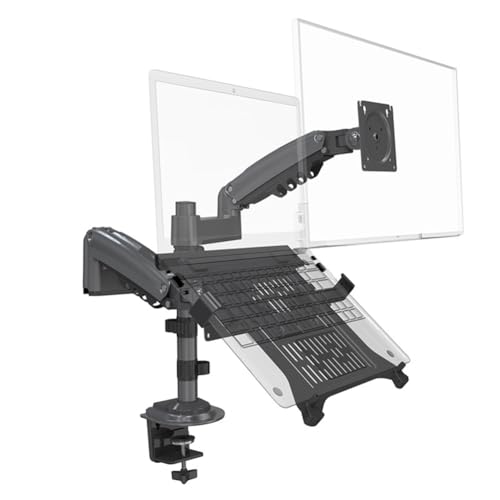 Support moniteur double bras pour un espace de teletravail epure 17-27"