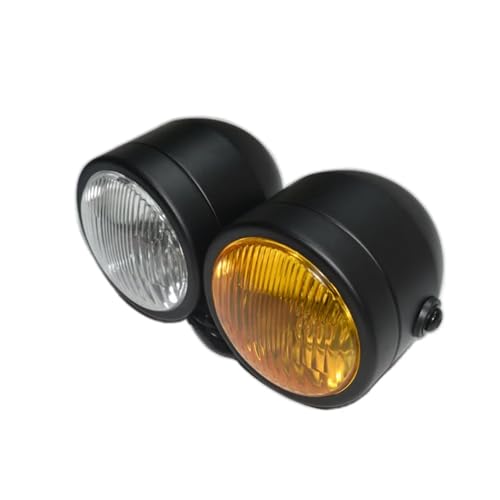 Antibrouillards longue portée moto ambre avec lentille H4