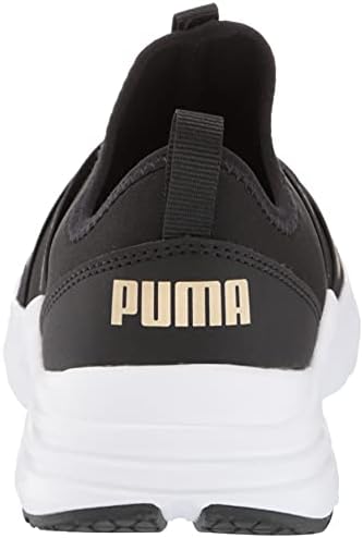 PUMA Kids Wired Run Slip On Sneaker, Black Team Gold, 4 US Unisex Toddler | Image 2