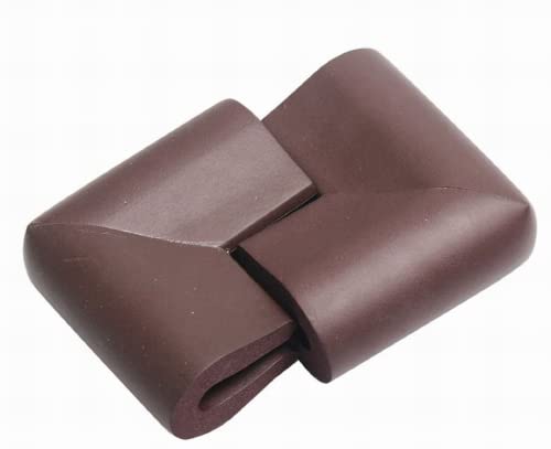 Image of Baby Safety Child Proofing U Shape Edge Protector Corner Cover Guards Cushion for Glass Table and Thin Table Tops (Brown) (Pack of 12)