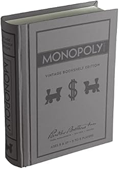 Monopoly Linen Vintage Bookshelf Edition