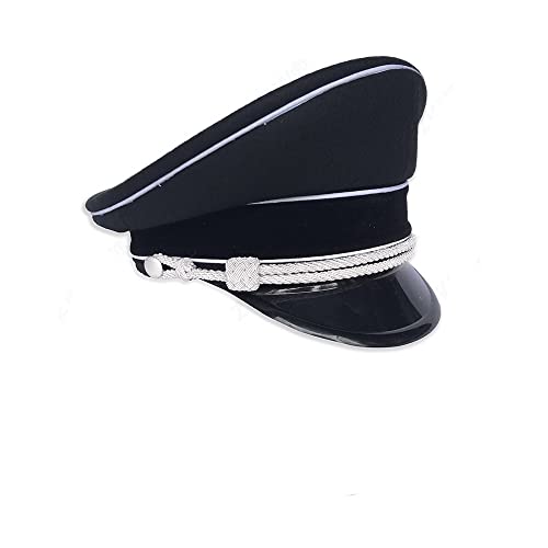 Chapeau en laine de style allemand large bord homme militaria WW2