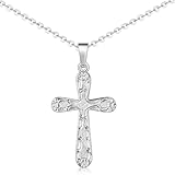 MATERIA Kreuz Anhänger Herren Silber 925 - mit Kette Religion KA-308_K97-50cm