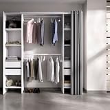 Vestidor con 4 cajones y Cortina Suit Blanco
