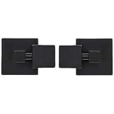 Hamilton Hills Square Black Pivot Mirror Hardware Tilting Anchors for Mirror or Picture Glass or Plexiglass