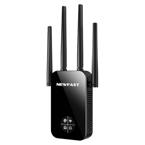 NEWFAST Ripetitore WiFi Potente AC1200Mbps WiFi Extender Dual Band 2.4G/5GHz