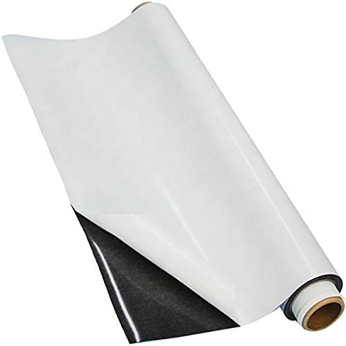 Wit mat ferroblad met zelfklevend 0,6mm x 1m x 1m - Verander elk
