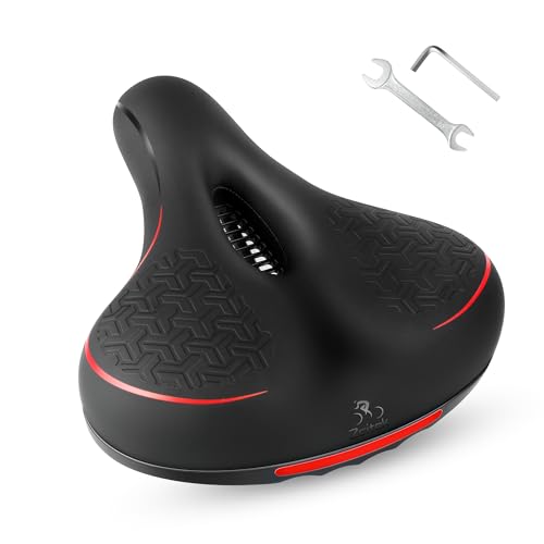 Bike Seat Cushion with Memory Foam, Ventilation, Waterproof