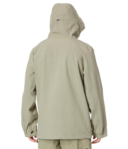Volcom Jaqueta masculina padrão Brighton Anarok com capuz para snowboard, leve militar S4