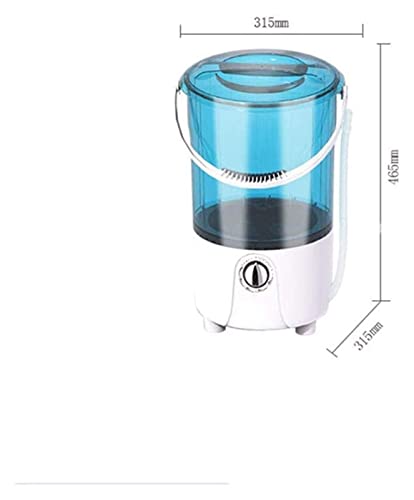 ZHZHUANG Tragbare Waschmaschine Mit Ablass Korb Blaulicht Antibakteriell Schleuder Und 3 Kg Wäsche Geeignet Für Wohnungen Camping Dorm/Schwarz - Image 7