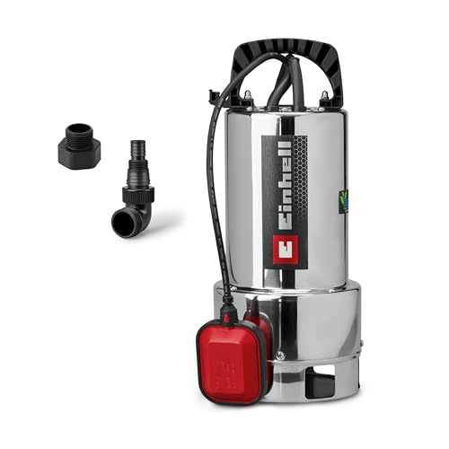 Einhell bomba de aguas sucias GC-DP 7035 N ECO PLUS (700 W, caudal de 19.000 l/h, altura de bombeo máx. de 8 m, tecnología ECO PLUS, partículas de suciedad de hasta 35 mm, interruptor de flotador)