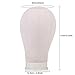 GOTOTOP Canvas Wig Display Head, Cork Block Mannequin with Wooden Base, for Wig Making, Drying and Styling, 23 Inch for Hair Experts and Salons (23in)