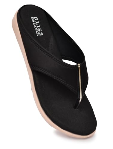 Image of Extra Soft Diabetic & Orthopedic Highcushioned Doctor Slippers|Flip-Flops Lightweight & Breathable Chappals|Comfortable Memory Foam Casual & Stylish for Women'sBB944