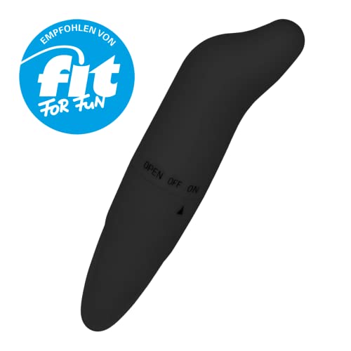 Minivibrator 12,5 cm EIS | Sex-Spielzeug für Frauen | Vibrator mit gebogener Spitze | Leise Vibrationen für erotische Klitoris-Stimulation | Sex-Toy klein Mini-Stimulator Kitzler