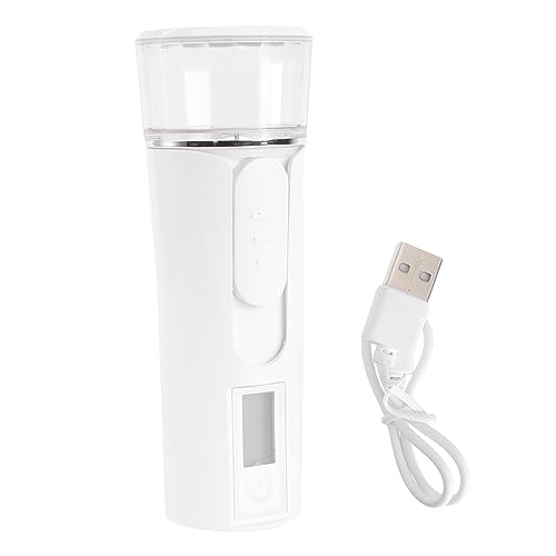 FRCOLOR Nano Facial Mister Portable Handheld Humidifier White Fast Atomization Moisturizing Skin Care Sprayer for Home Office Travel Suitable All Skin Types