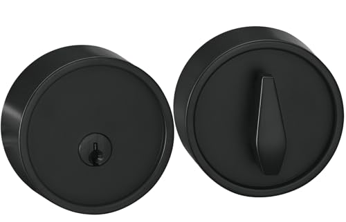 Berlin Modisch Zero Gravity Urban Series Single Cylinder Deadbolt Lock for Front Door Entrance Modern High Security Heavy Duty Iron Black Finish