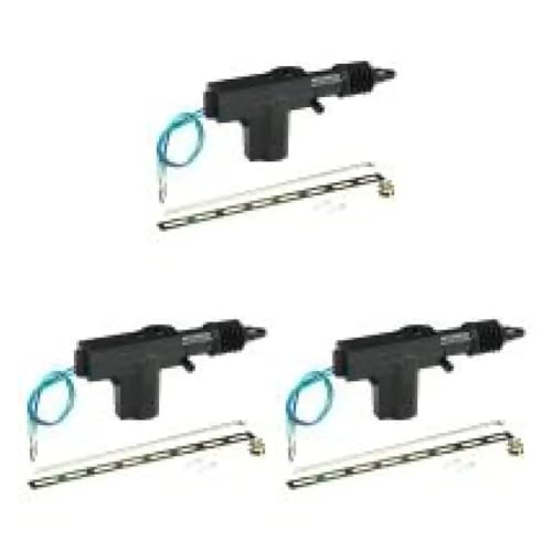 Actuador de cierre centralizado universal de 12V con 2 cables para coche (3 piezas) 3