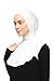 Jersey Turtleneck Neck Warmer - White - Soft Viscose Blend, Comfortable Coverage, Versatile Style, Modest Fashion Accessory, One Size Fits Most - White