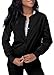 Sivvan Scrubs for Women - Front Snap Warm - Up Jacket - S8306 - Black - L