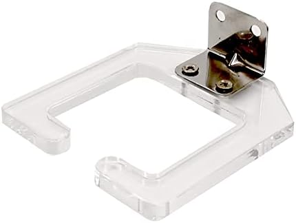 esowemsn 1PC Clear Acrylic Hair Dryer Holder Wall Mounted Hair Dryer Rack with Screws Salon Home Bathroom Blow Dryer Holder Stand Hair Styling Tool Storage Organizer image 4