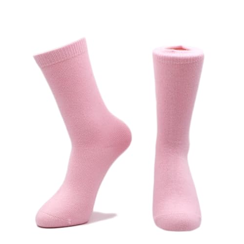 Image of Pure Cashmere Thick Unisex Men Women Crew Mid Calf Causal Socks, Smooth Toes and Heel Sewed by Handwork