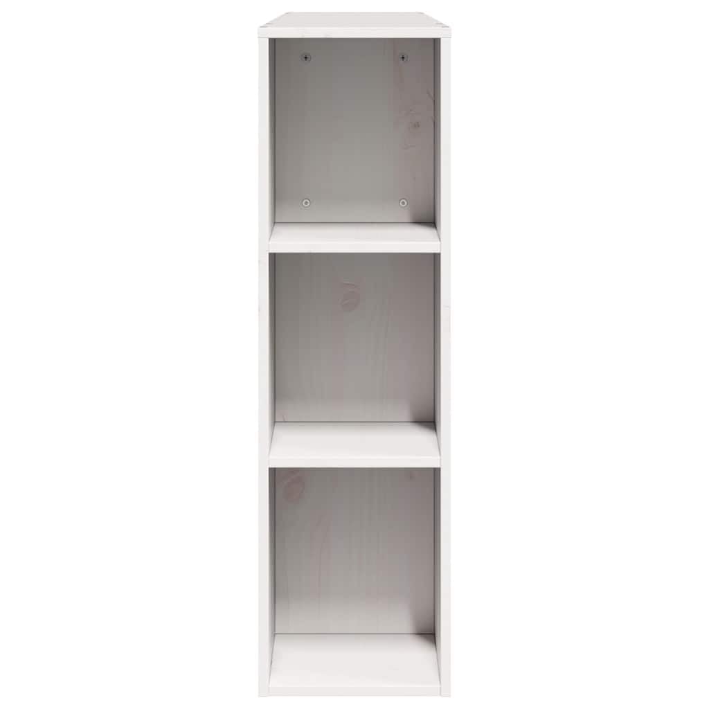 vidaXL Testiera con Ripiani Bianca 160 cm in Legno Massello di Pino, Testata Letto, testiera in Legno massello, testiera con Scomparti