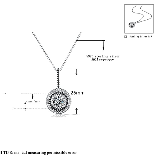 Bijoux colliers et pendentifs ronds en argent 925 authentique - 2