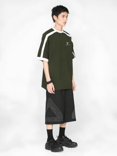 Image of Jump Cuts || Mens || Colorblock || Round Neck || 3 /4th Sleeve || Cotton Blend || T-Shirt