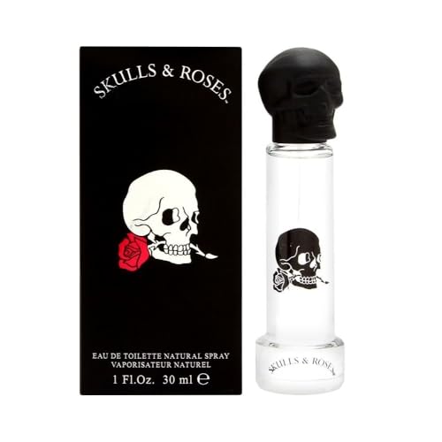Norlevos UNBOXED-Cologne For Man Skulls & Roses for Him Eau de Toilette Spray for Men 1.0 oz
