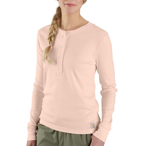 Image of Carhartt Women's TENCEL Fiber Series Relaxed Fit Long-Sleeve Ribbed Henley