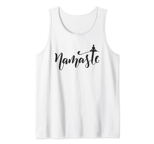 Namaste yoga y meditación con gráfico de profesor de yogui Camiseta sin Mangas
