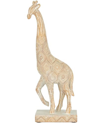 Estatua decorativa de jirafa moderna en resina para hogar
