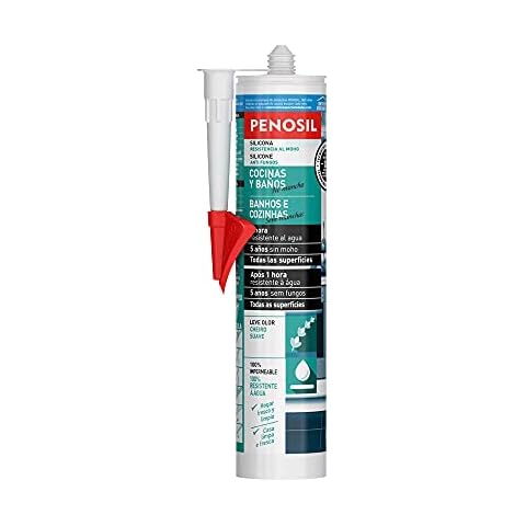 Penosil Cocinas y baños - Sellador de silicona blanco Cover