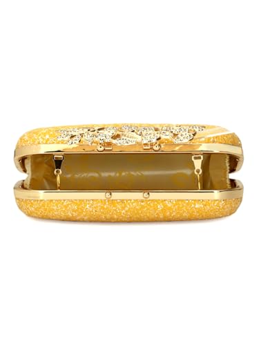 Image of TOOBA Women's Clutch, Metallic Yellow