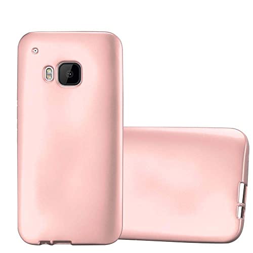 Cadorabo Funda para HTC One M9 en Metallic Oro Rosa   Cubierta Proteccíon de Silicona TPU Delgada e Flexible con Antichoque   Gel Case Cover Carcasa Ligera