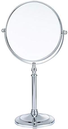 Makeup mirror ,Bathroom Mirror 1/20X Magnification, LARGE Tabletop Two-sided Swivel Magnifying Makeup Mirror, Chrome FinishStyle 1-7 inches