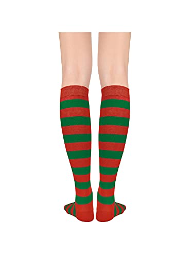 Image of Century Star Knee High Socks for Women Long Tube Socks with Stripes | Soft, Skin Friendly And Stretchy, Vibrant Colors Perfect For Daily Wear, Sports, Halloween And Christmas