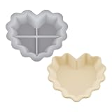 Molde de fundición de bandeja en forma de corazón | Molde de molde de plato de amor - Moldes de silicona para cajas de joyas - Para collares pendientes dulces Día de San Valentín manualidades DIY