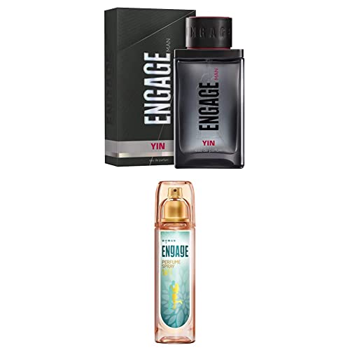 Image of Engage Yin Eau De Parfum, Perfume For Men, 90ml & W3 Perfume Spray For Women, 120ml - Spicy
