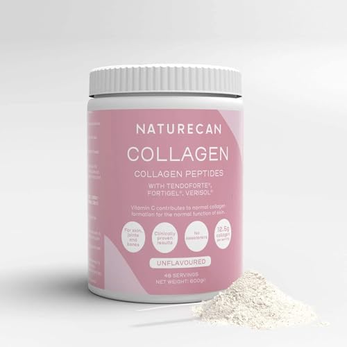 Naturecan Péptidos de Colágeno en Polvo, 300g, con TENDOFORTE®, FORTIGEL®, VERISOL®, Vitamina C, zinc y cobre (300 gr)