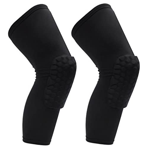 GOTOTOP Knee Support, 2PCS Soft Comfortable Anti Collision Compression Knee Sleeve, Design, for Basketball Tennis Running (L For 175?185CM Height)