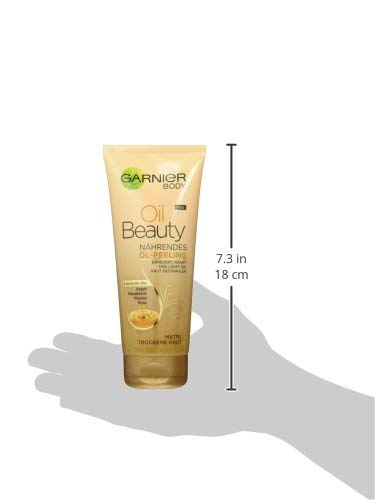 Garnier Oil Beauty voedende oliepeeling, lichaamspeeling voor diepe reiniging, met 4 beauty-oliën van argan, macadamia… - Image 4