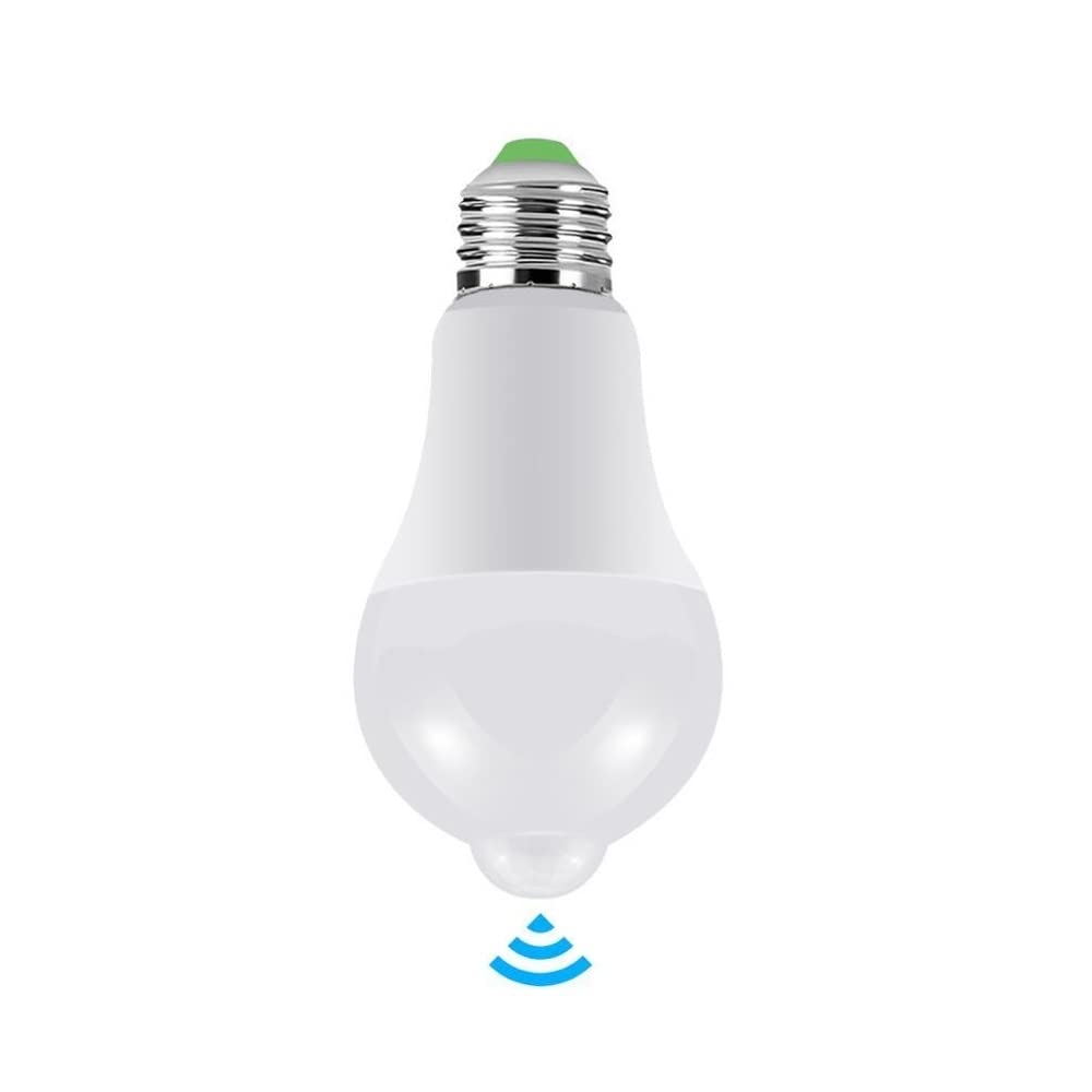 Oświetlenie domu HHF 5 szt. AC220V 12 W 15 W 18 W 20 W Czujnik ruchu PIR Lampka nocna E27 Detektor ruchu Żarówka LED Lampa do schodów Ścieżka Korytarz Światło awaryjne (kolor: ciepła biel