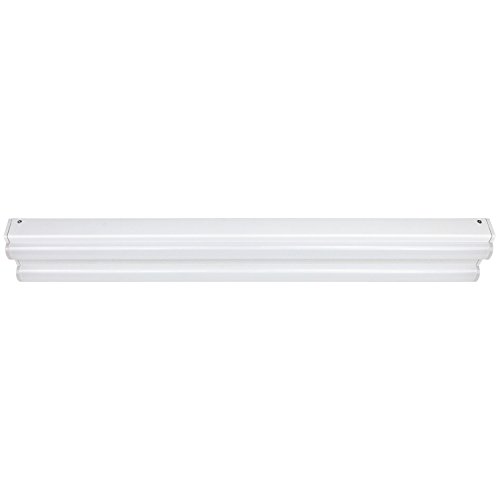 Sunlite Lfx/Ec/4'/2/48W/E/W 4 Foot 2 Light 48 Watt 120-277 Volt Led Strip Fixture F32 Linear Fluorescent Replacement, White Finish #TOP1