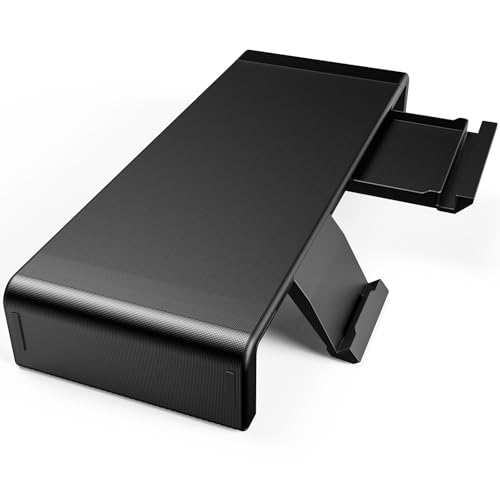 工匠藤井 折りたたみ式 8CM高度 耐荷重25kg モニタースタンド ブラック 31OAIX2nQ9L.jpg